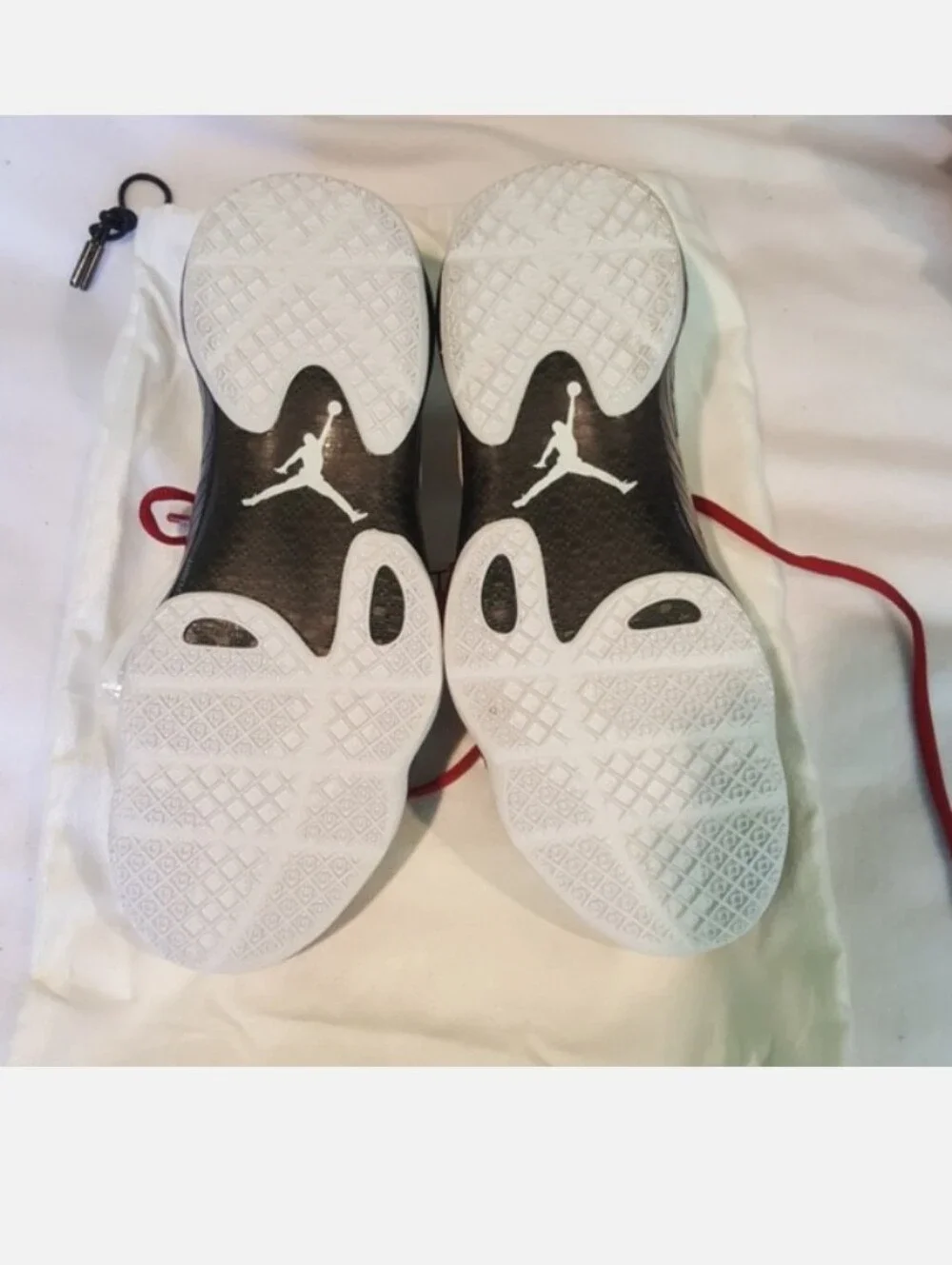 NWOT Air Jordan 2012 Q White Varsity Red Sneakers with Dustbag Sz 10